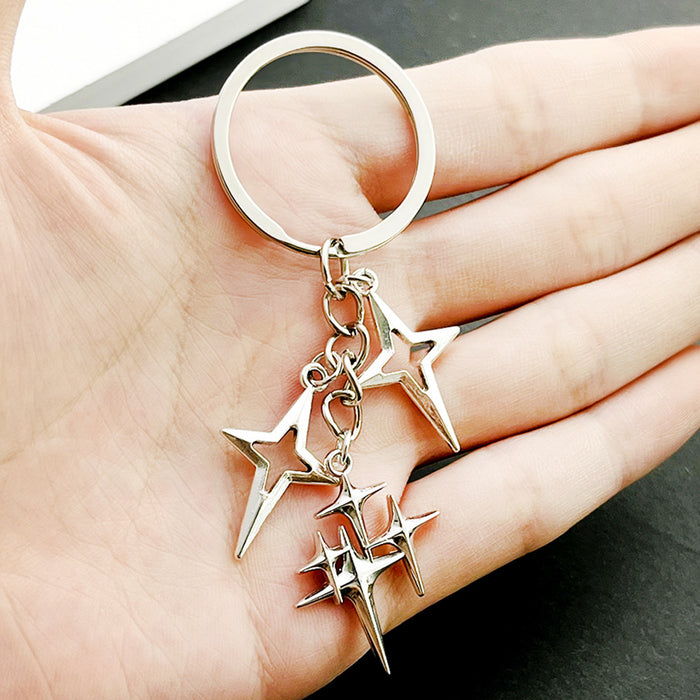 Wholesale Star Zinc Alloy Keychain JDC-KC-LuNeng002