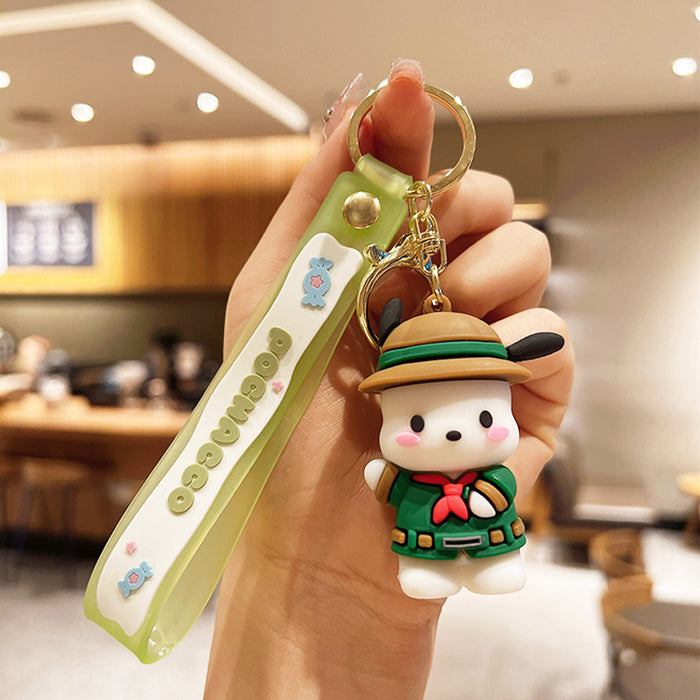 Wholesale Cartoon Doll Silicone Keychain (S) JDC-KC-JuJi006