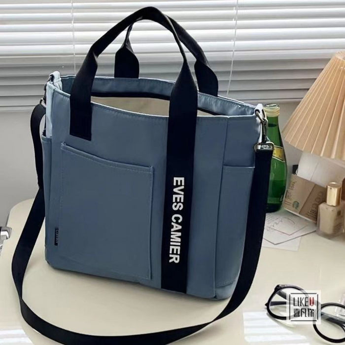Wholesale Waterproof Shaped Tote Canvas Hand Crossbody Bag Simple All-match Shoulder Portable Lunch Box Bag