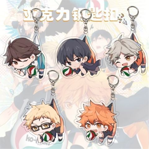 Wholesale Acrylic keychain bag charm anime merchandise
