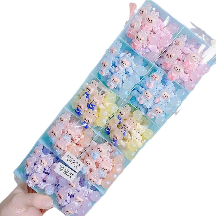 Wholesale Small Doll Cartoon Hair Rings Ins Cute Sweet Girl Hair Rope