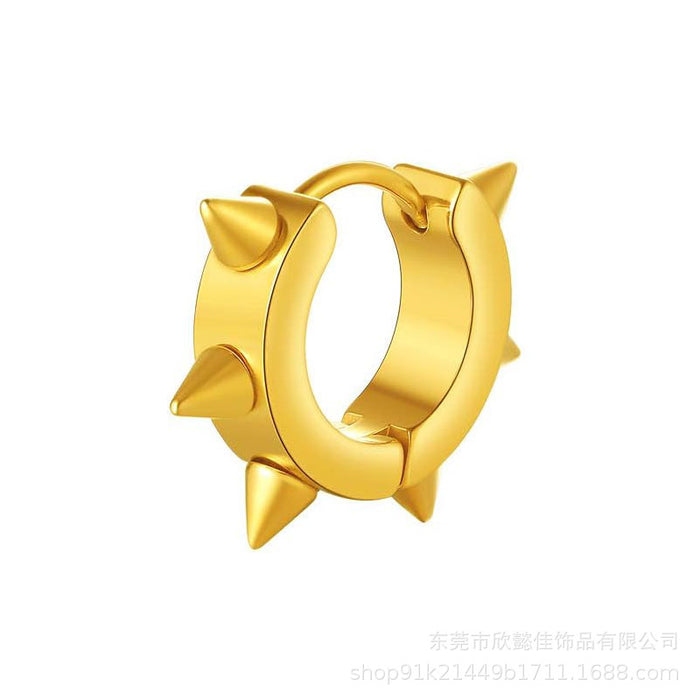 Wholesale Stainless steel punk style rivet ear clip without ear hole