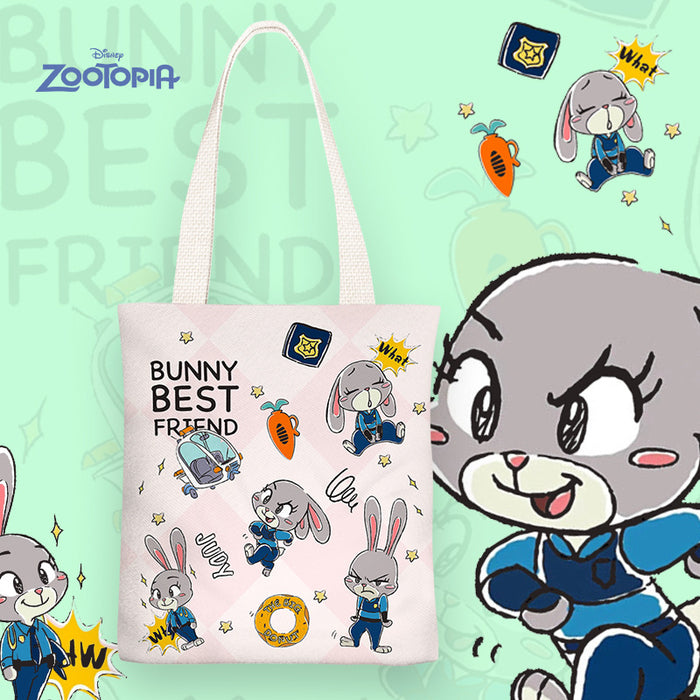 Wholesale Cartoon anime pattern canvas single-shoulder shopping bags