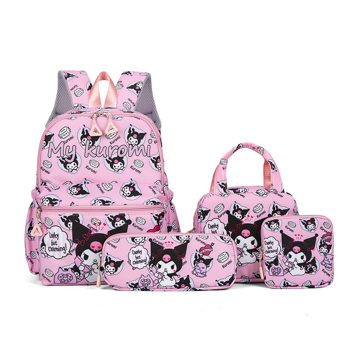 Wholesale Schoolbag Women's Four-Piece Backpack Primary School Students Third to Sixth Grade Backpack