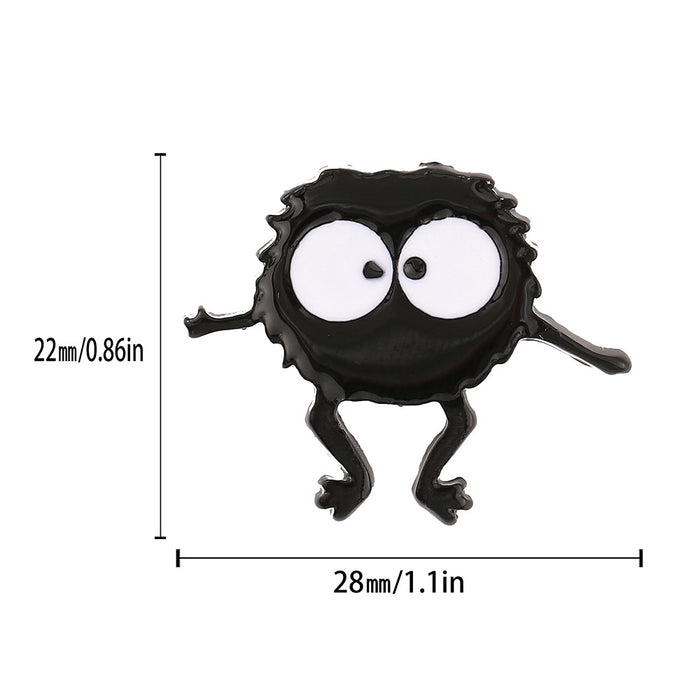 Wholesale Trendy Cute Anime Soot Brooch Pin Cartoon Badge For Bags Clothing Fashion Accessory