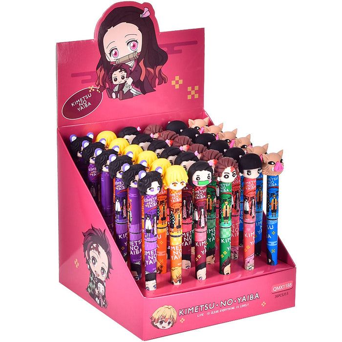 Wholesale Cartoon Student Gel Pen,  Cute Replaceable Core Straight Liquid Quick-Drying Ball Pen