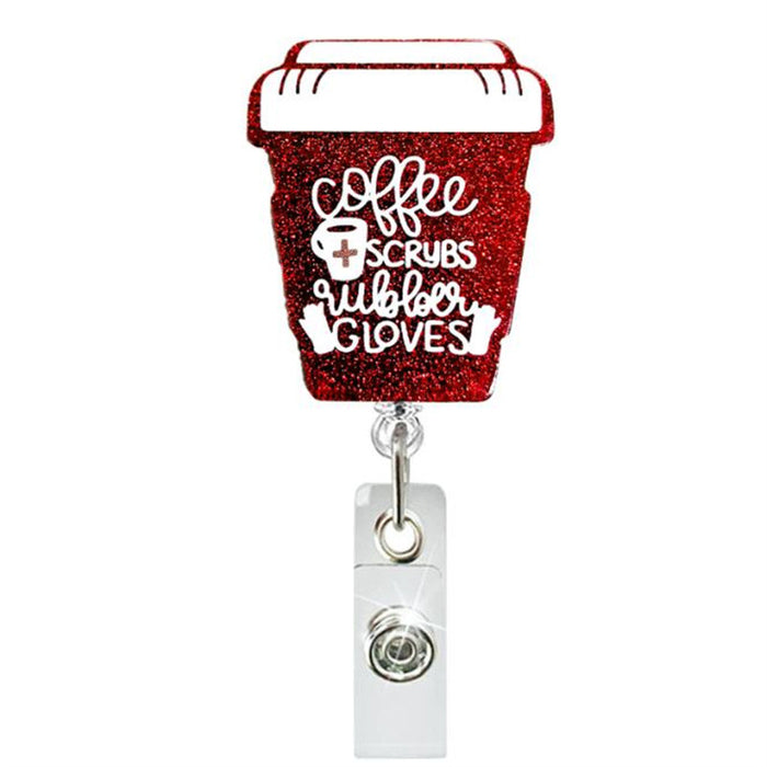 Wholesale Coffee Cup Telescopic Acrylic Telescopic Keychain JDC-KC-GuXi003