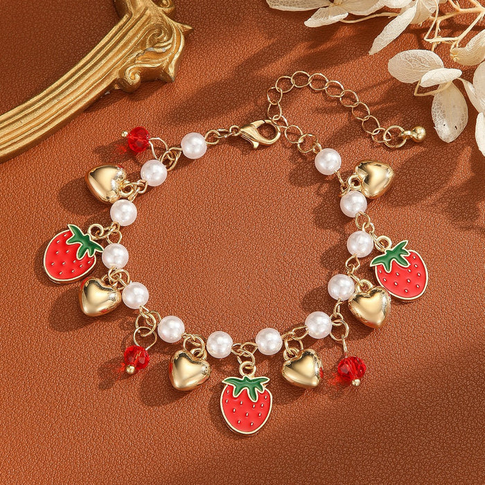 Wholesale Cherry Pendant Bracelet Bracelet