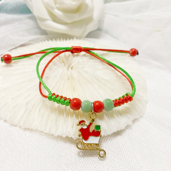 Wholesale Christmas cartoon bracelet  Christmas tree donuts deer a variety of optional manufacturers