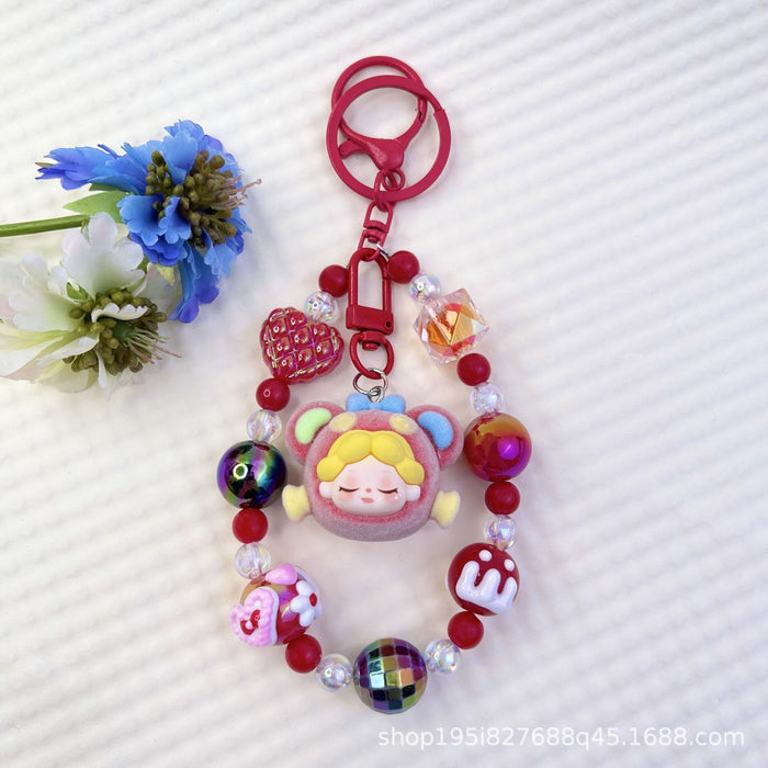 Wholesale New Flocked Wizard Plush Cute Phone Chain Keychain Bag Doll Pendant Accessories