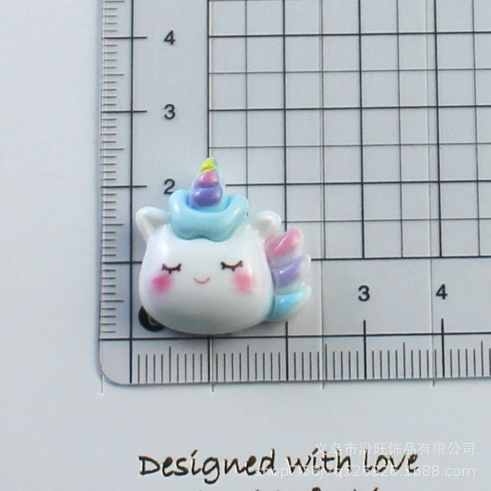 Wholesale Unicorn Rainbow Cream Glue Mobile Phone Case Resin Jewelry Accessories  Material Package Handmade Crystal Glue