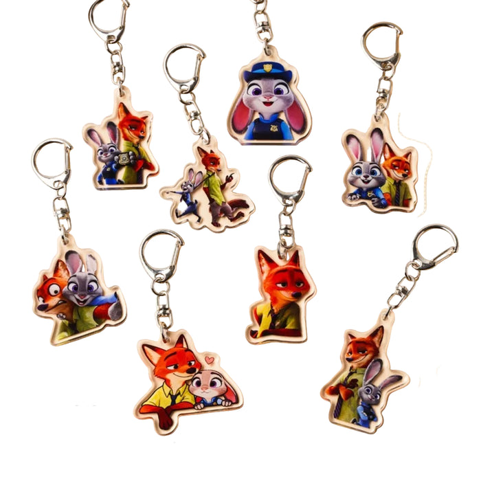 Wholesale Cute Cartoon Acrylic Couple Keychains