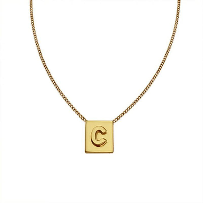 Wholesale  necklace  square brand pendant  Necklaces  letter necklace