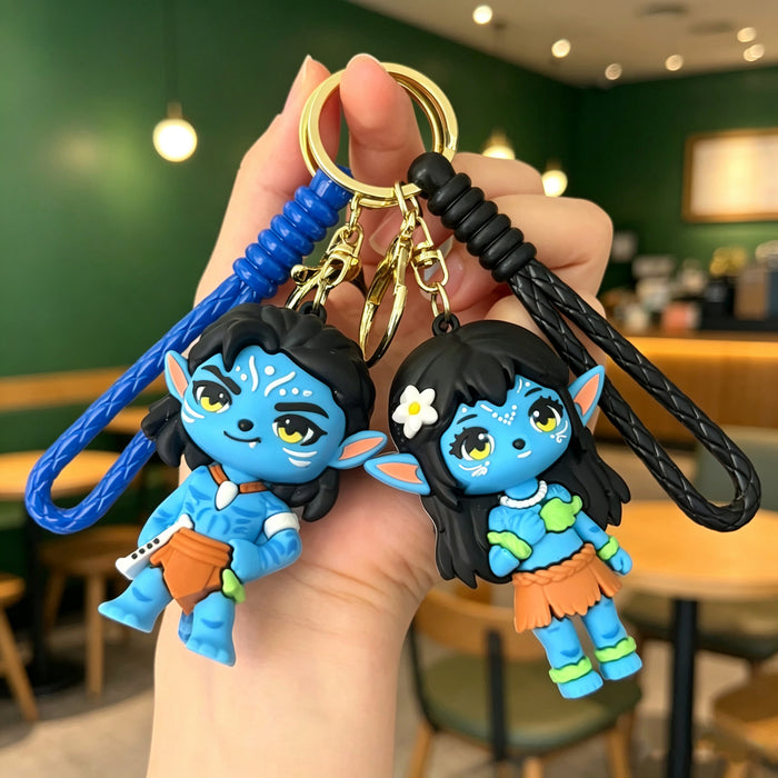 Wholesale Modern Avatar Boy Silicone PVC Keychain Charm Boutique Resale