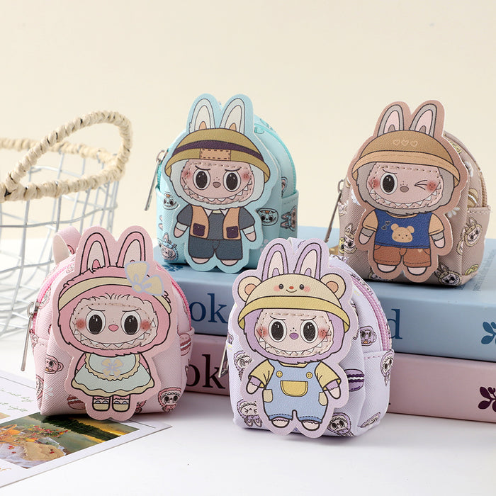 Wholesale New Cute and Fashionable Baby Wallet Keychain Cartoon Doll Keybag Earphone Storage Bag