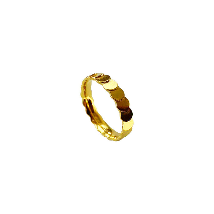 Wholesale 2pcs Fish Scale All-match Round Ring