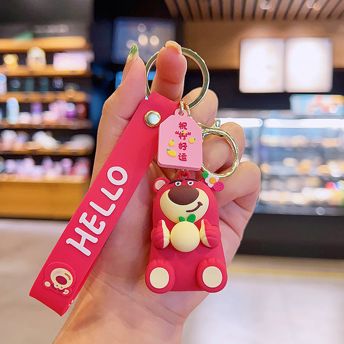 Wholesale Cartoon Silicone Doll Keychain JDC-KC-MingT040