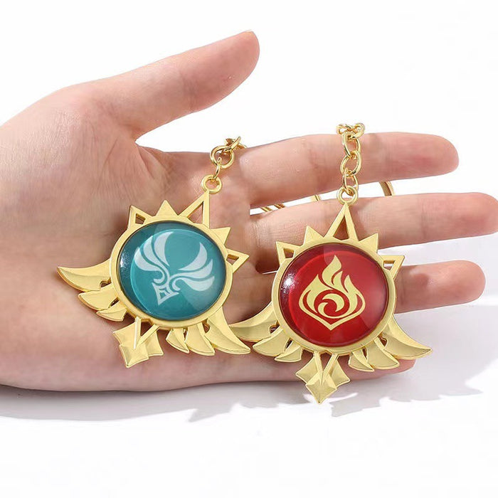 Wholesale Alloy cartoon keychain for gaming peripherals