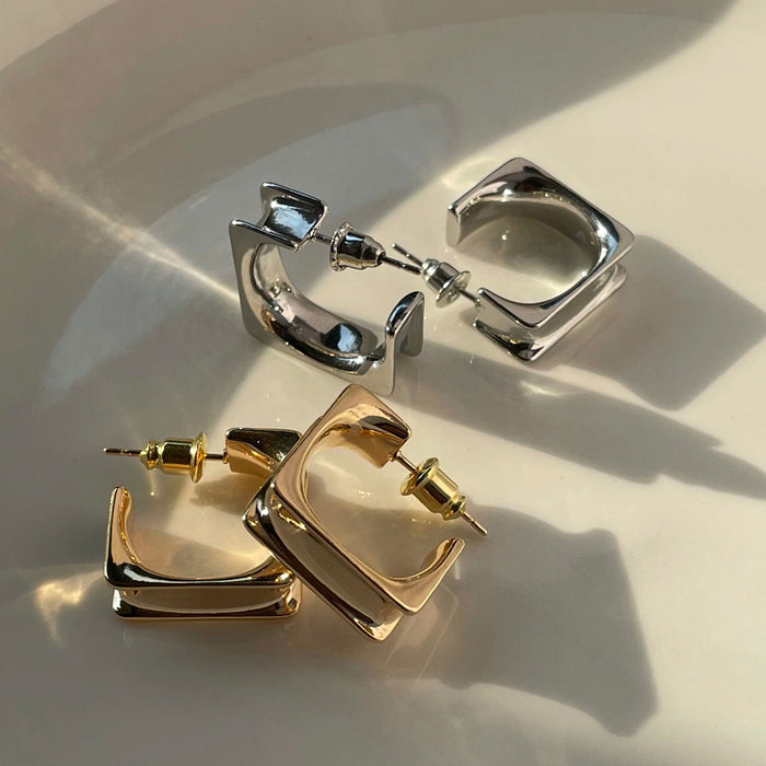 Wholesale Square Geometric Stud Earrings