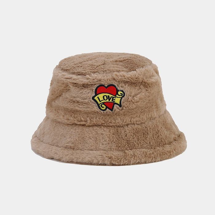 Wholesale Love Letters Plush Bucket Hat JDC-FH-LvY051