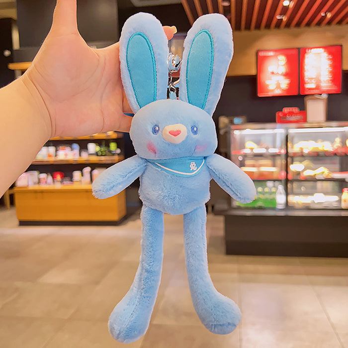 Wholesale Pulling Rabbit Cartoon Cute Plush Keychains JDC-KC-YDao103