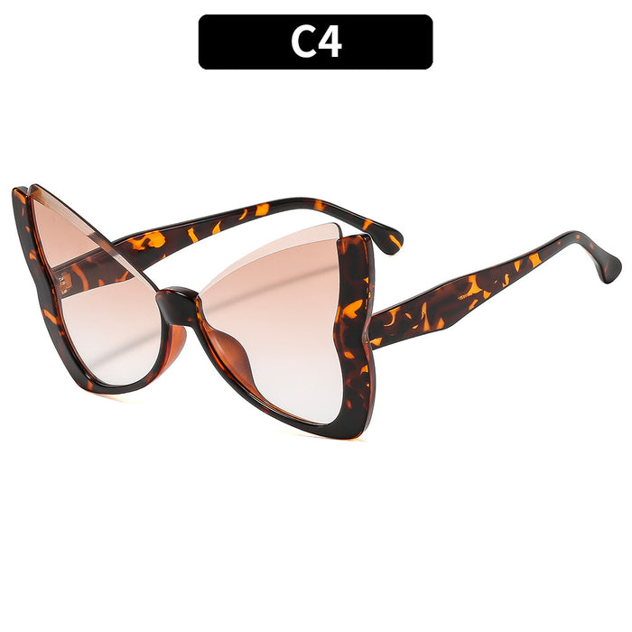 Wholesale Fashionable large frame retro versatile sunglasses, personalized outdoor sports cycling sunscreen trendy sunglasses