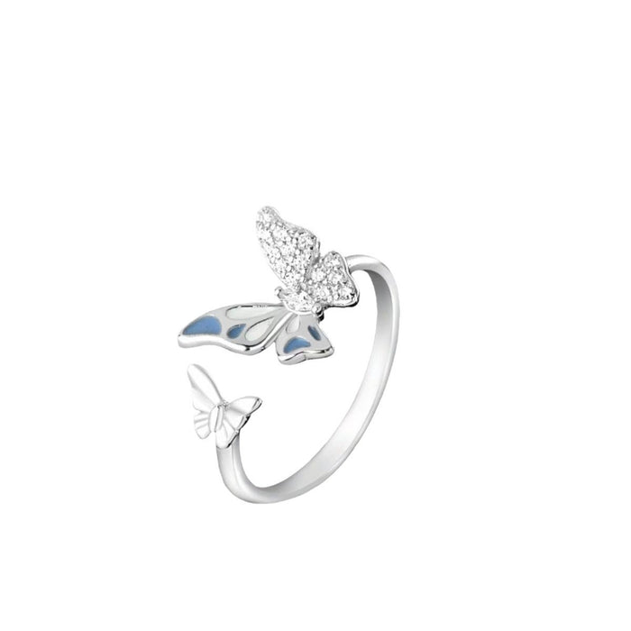Wholesale Butterfly Opening New Ring Retro Light Luxury Exquisite High End Style Versatile