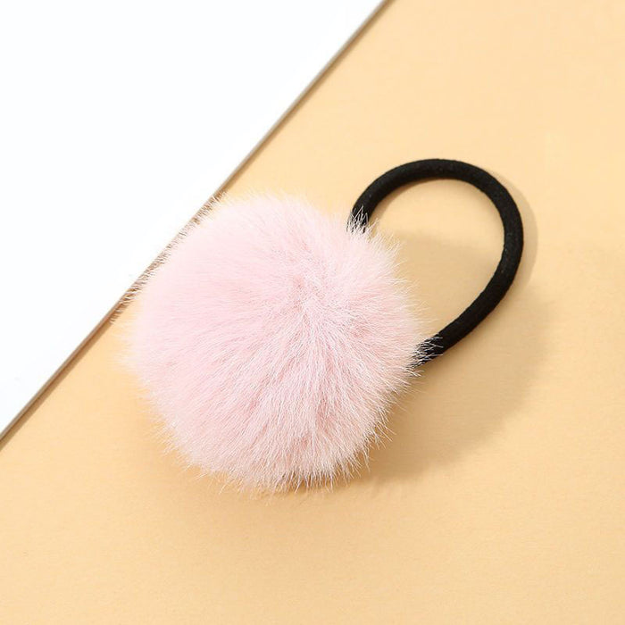 Wholesale cute color plush soft f Hair Scrunchies