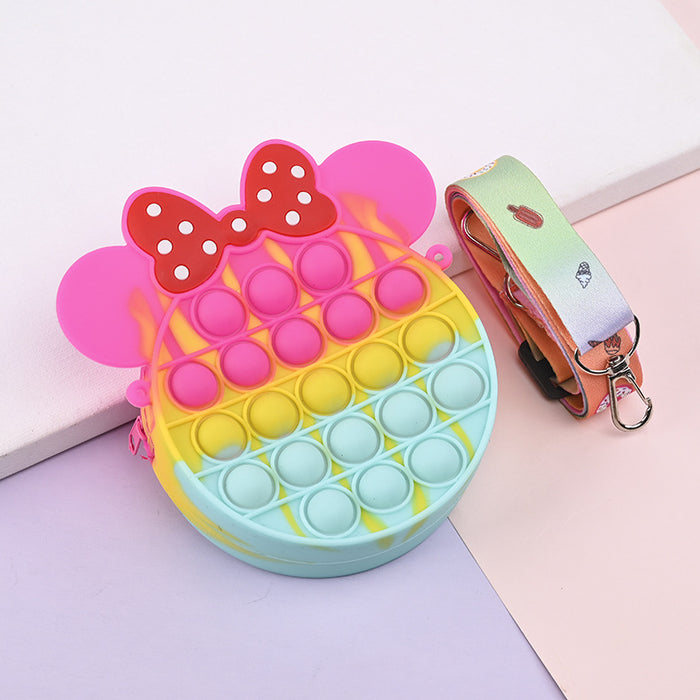 Wholesale Silicone Children' s Crossbody Storage Bag