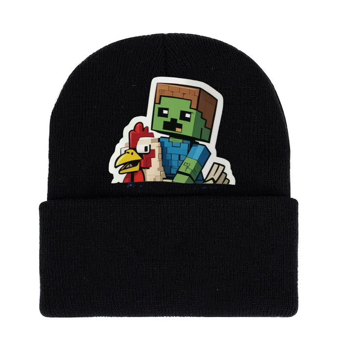 Wholesale Cartoon knitted hats,  wool hats and matching parent child warm hats