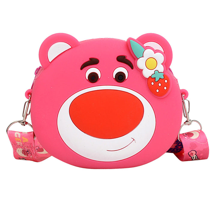 Wholesale Anti-rodent Pioneer Head Silicone Crossbody Bag Children's Cartoon Coin Purse Decompression Bubble