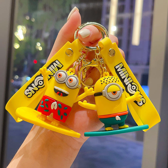 Wholesale Cartoon Keychain Couple School Bag Pendant Children' s Small Gift Car Keychain School Bag Pendant