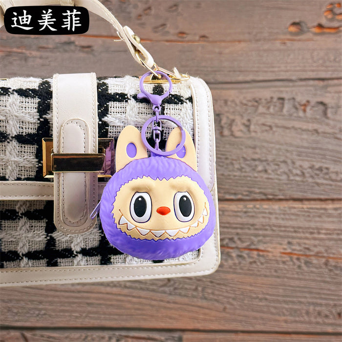 Wholesale Cute Coin Purse Keychain Cartoon Doll Keychain Couple Student Bag Claw Machine Small Pendant
