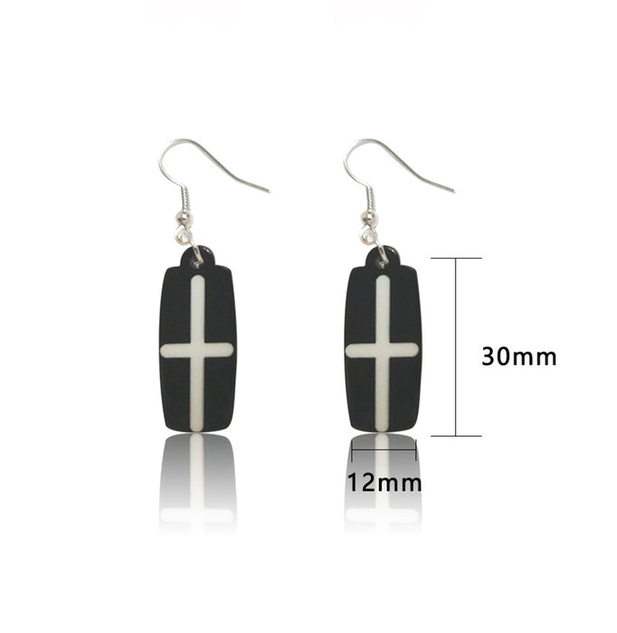 Wholesale Acrylic Printed Earrings JDC-ES-JiaYi014