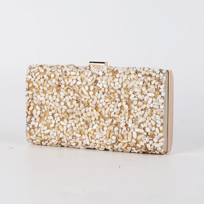 Wholesale Shell Diamond Evening Bag High-end Banquet Dress Bag JDC-HB-YX013