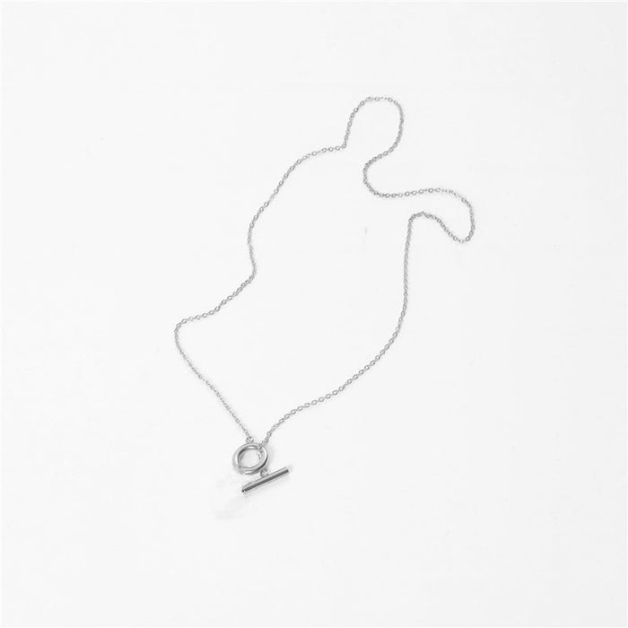 Wholesale Gold-Tone OT Clasp Stainless Steel Necklace