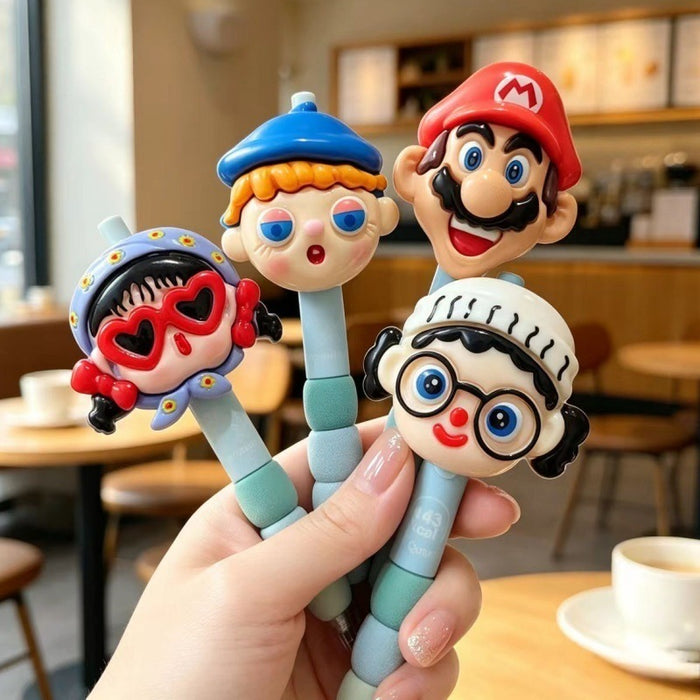 Wholesale Plastic Cute Cartoon Doll Pendant Pen 0. 5mm