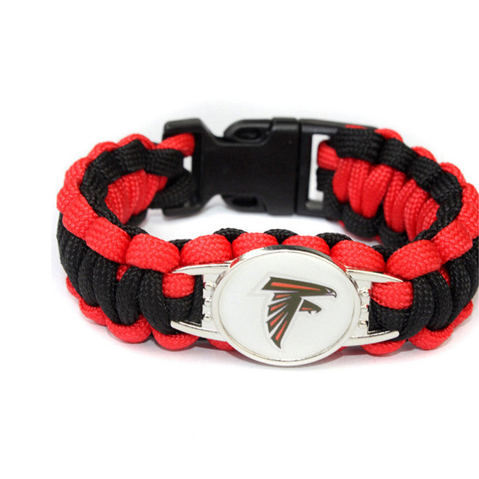 Wholesale Football  Alloy Buckle Woven Bracelet