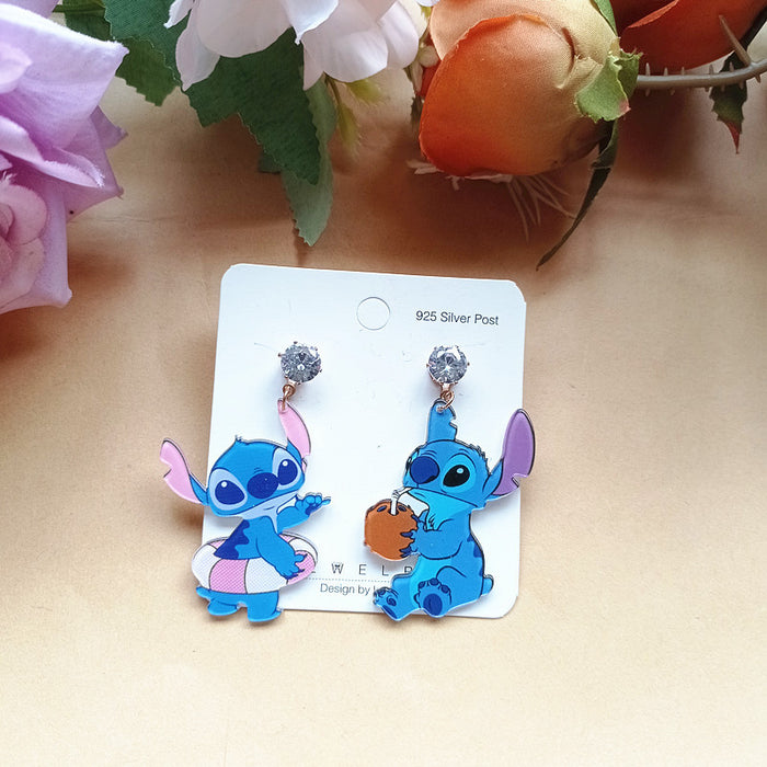 Wholesale Cute Acrylic Cartoon Earrings JDC-ES-Xiaox017