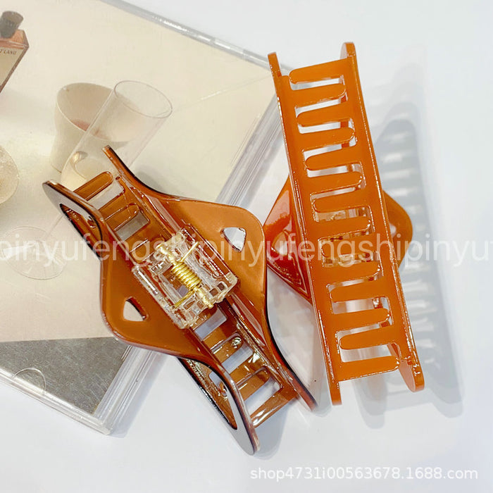 Wholesale Simple Elegant Acetate Chocolate Hair Clips