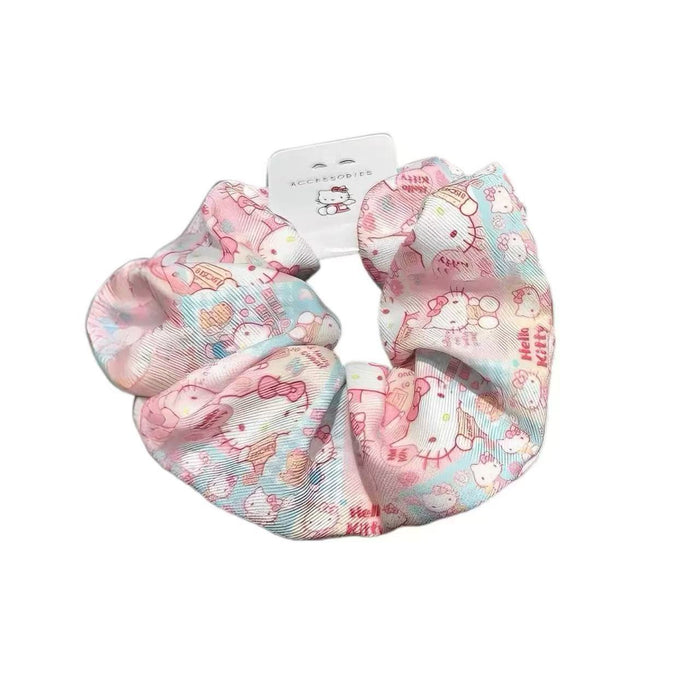 Wholesale Cute cartoon printed oversized hair scrunchies
