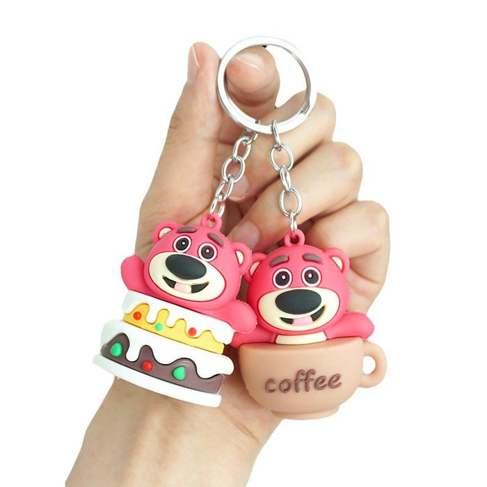 Wholesale Rubber Cartoon Doll Keychain JDC-KC-Yexiang016