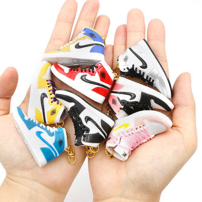 Wholesale PVC Mini Basketball Shoe Keychain JDC-KC-QLPing008