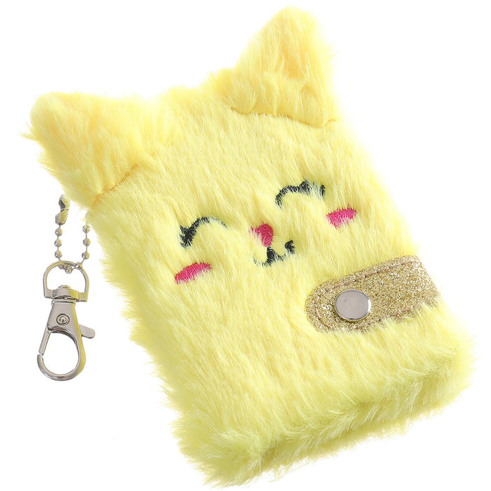Wholesale Cartoon Plush Notebook Cute Cat Design Kids Writing Diary Gift MOQ≥2