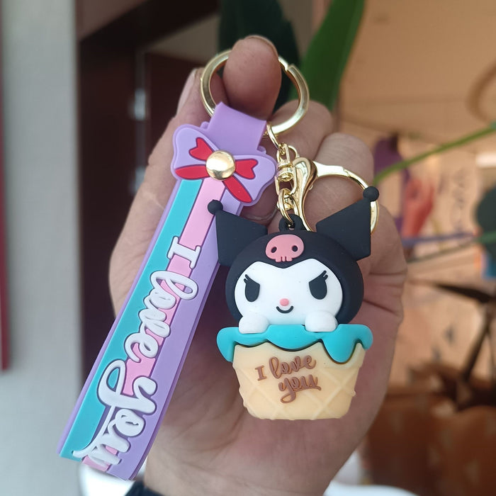 Wholesale Silicone Cartoon Doll Keychain JDC-KC-YiChang011