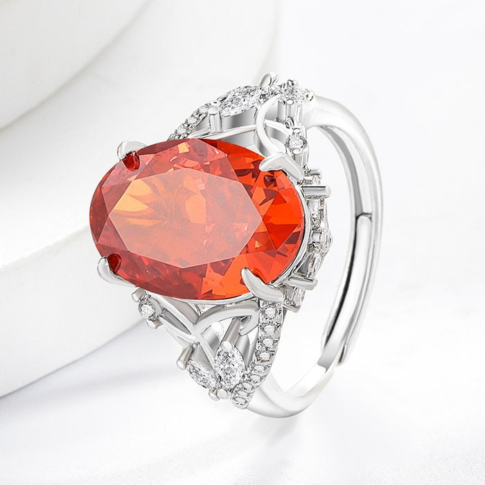 Wholesale Ice Flower Cut Floral Fairy Ring Real Gold Plated Copper White CZ Geometric Everyday Jewelry