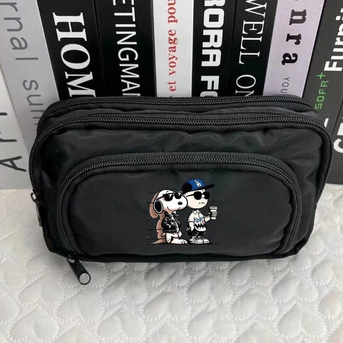 Wholesale Polyester Cartoon Dog Print Pencil Case Cute Student Stationery Pouch For School Girls Storage Bag