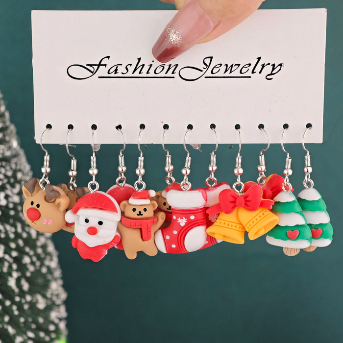 Wholesale Unique Creative Christmas Carnival Earrings