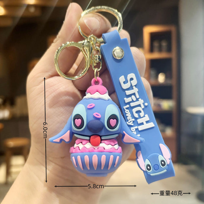 Wholesale  Soft glue  key chain pendant wholesale student bagkey chain