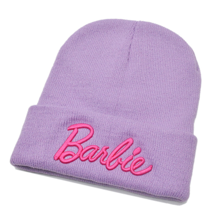 Wholesale Pink 3D Embroidery Wool Knitted Hat JDC-FH-HaiPu015